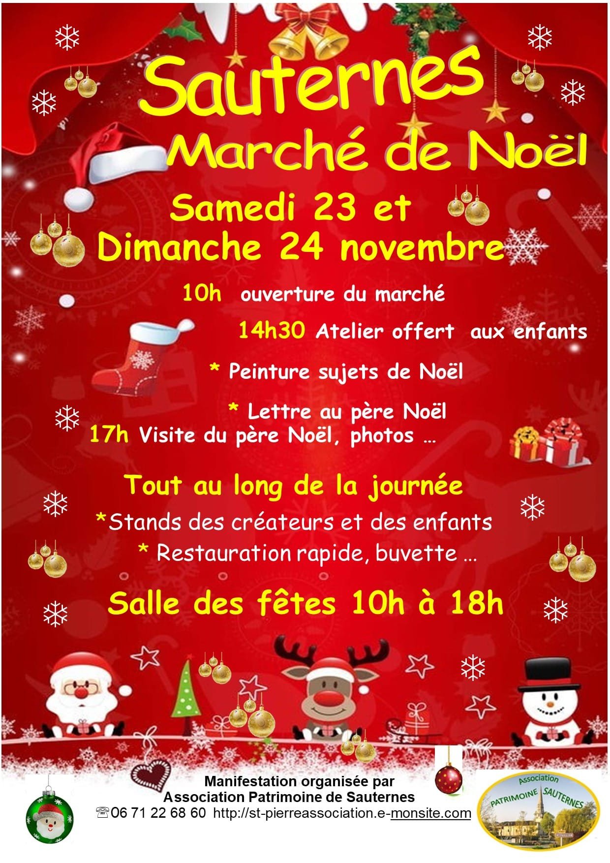 Marché de Noël en Sauternes (Gironde),Sauternes,33210,Nouvelle-Aquitaine,France