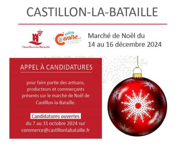 Marché de Noël à Castillon,Castillon-la-Bataille,33350,Nouvelle-Aquitaine,France